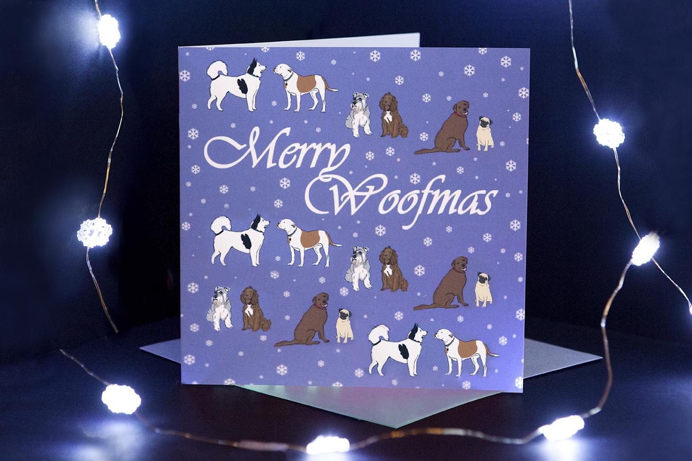 Dog Christmas Card