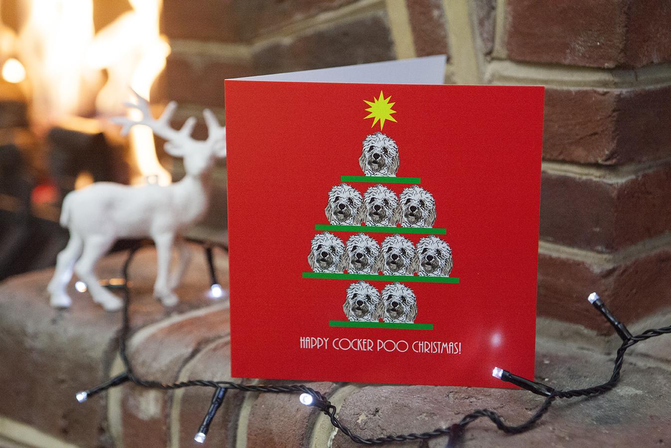 Cockerpoo Christmas Card