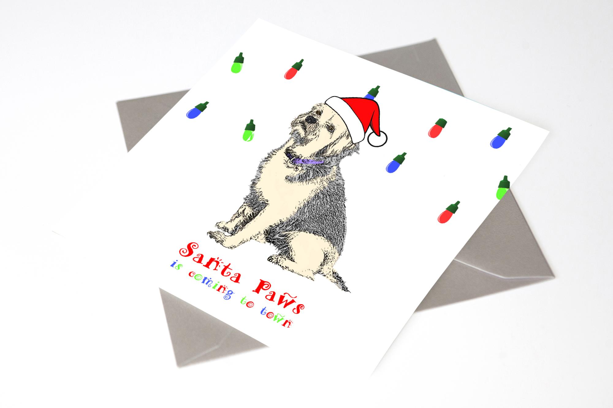 Labradoodle Christmas Card