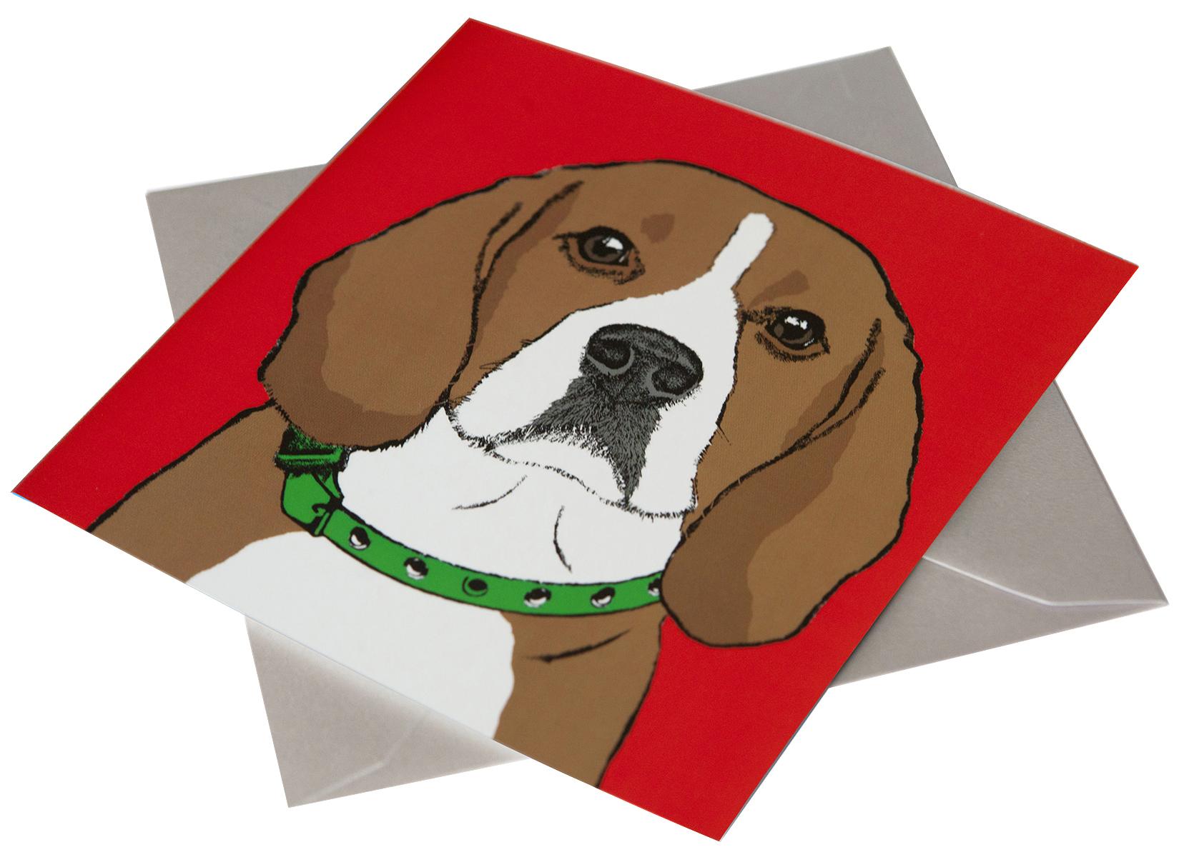 Beagle Greetings Card