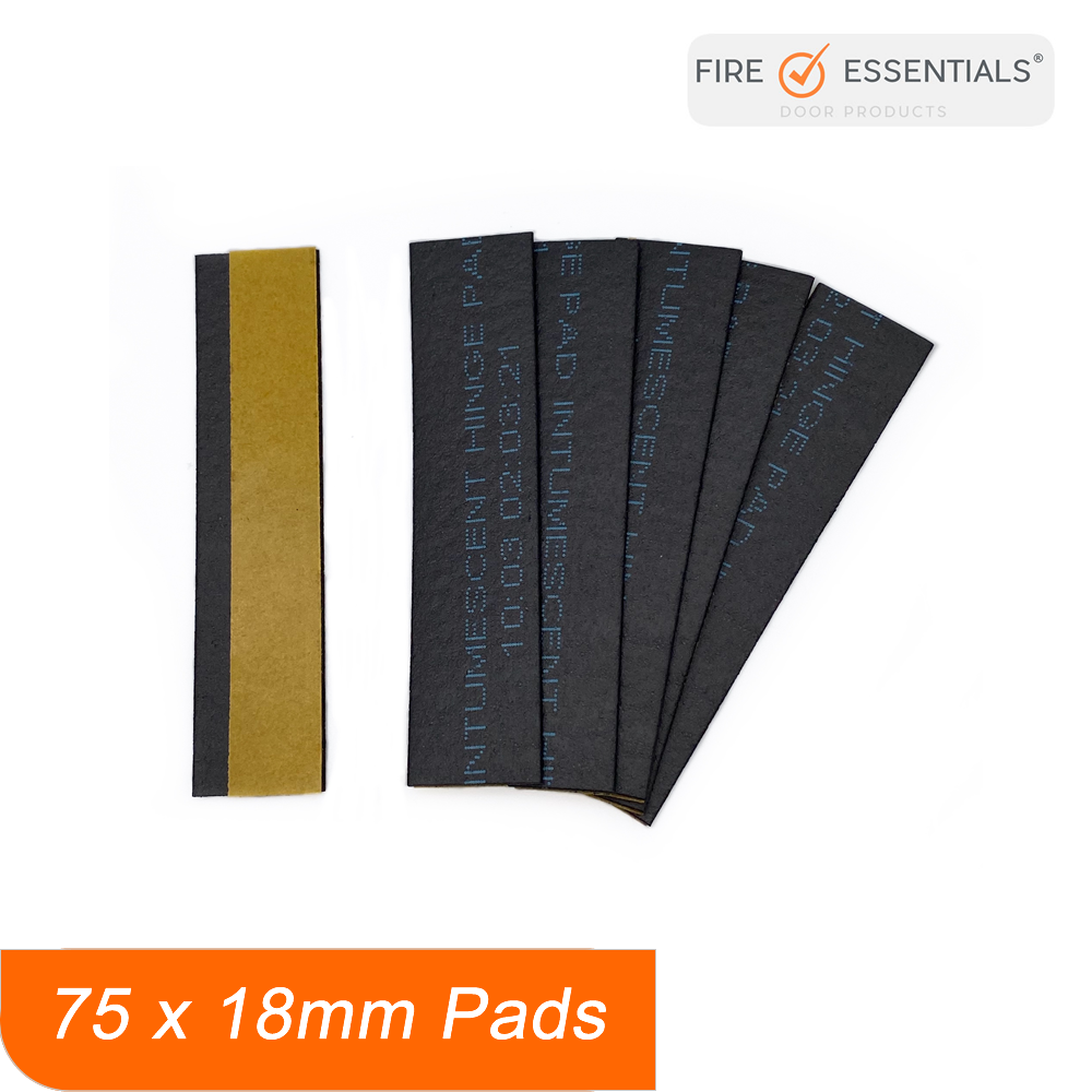 75 x 18mm intumescent hinge pads