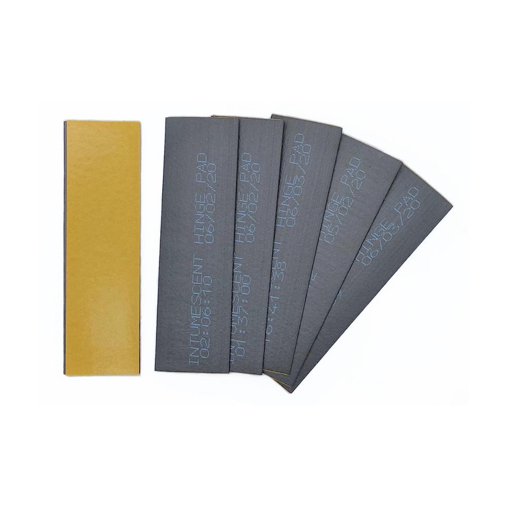 24 No. 100 x 30mm graphite intumescet hinge pads 0.8mm plain or self adhesive