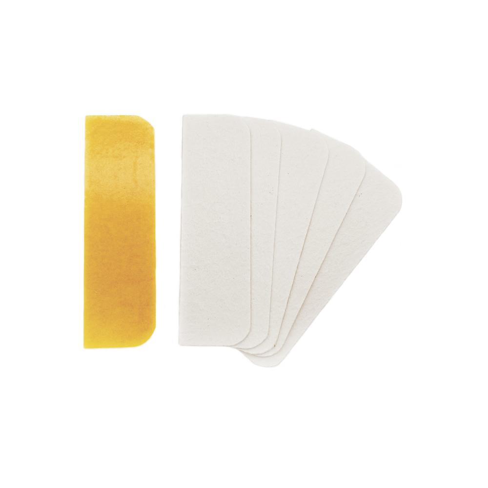 100 Pack of 2.0mm radius MAP 100 x 30mm intumescewnt hinge pads