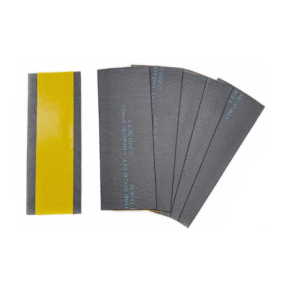 6 Pack of 0.8mm Graphite 100 x 42mm Intumescent Hinge Pads