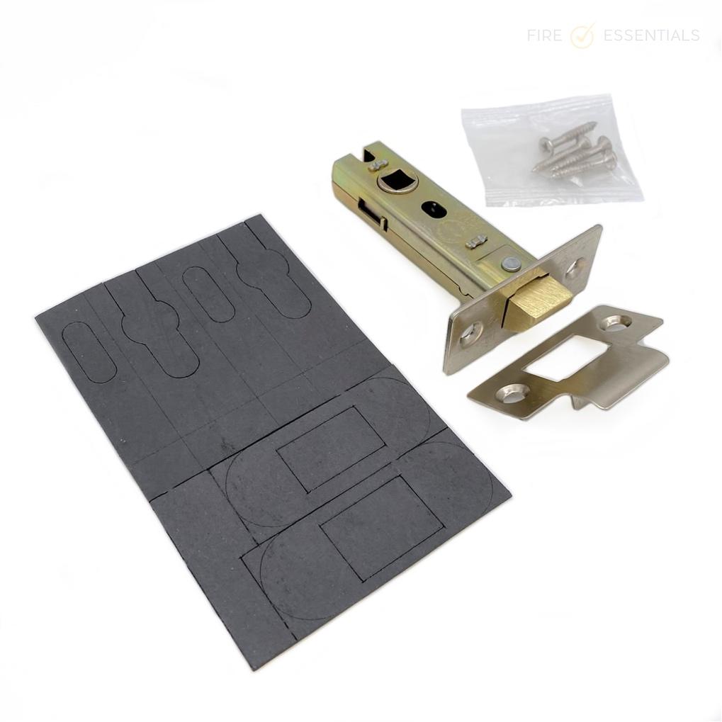 Fire Essentials 64mm Tubular Latch with Intumescent Pack
