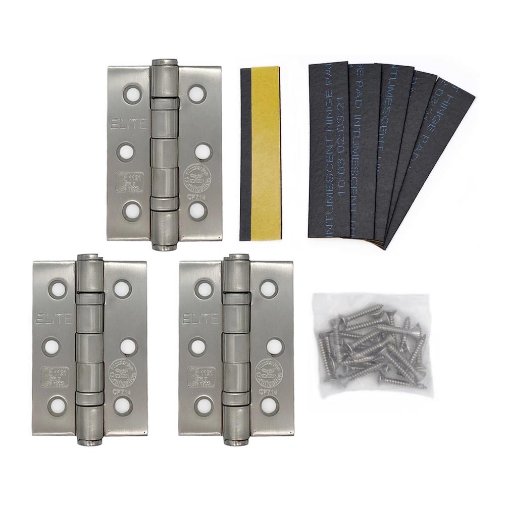 Fire Rated Grade 7 Hinge Pack with Intumescent Pads
