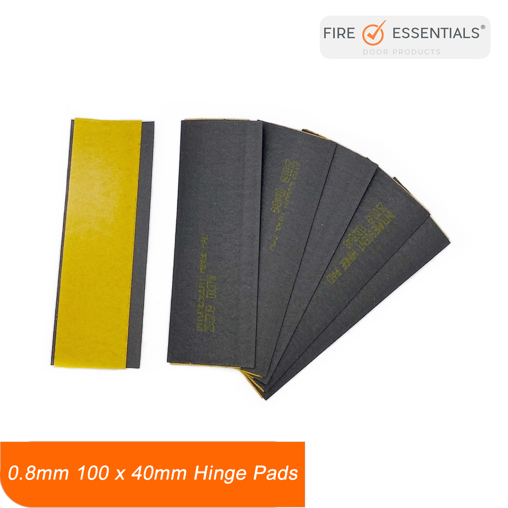 0.8mm Graphite 100 x 40mm intumescent hinge pads