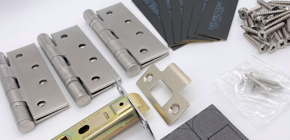 The Ulimate Fire DoorHardware Packs'Everything You Need,All In One Pack' Hinges - Locks - Latches - Handles Includes all Intumescent Pads!|View Door Packs