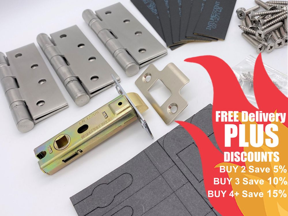 Fire Essentials Door Products™'Safe Doors, Save Lives'EVERYTHING on this website is fire rated for use with 30 minute and 60 minute UK fire doors. Complete hardware solutions, seals and accessories. YOUR fire door project, made easy!|Apply for a Trade Discount