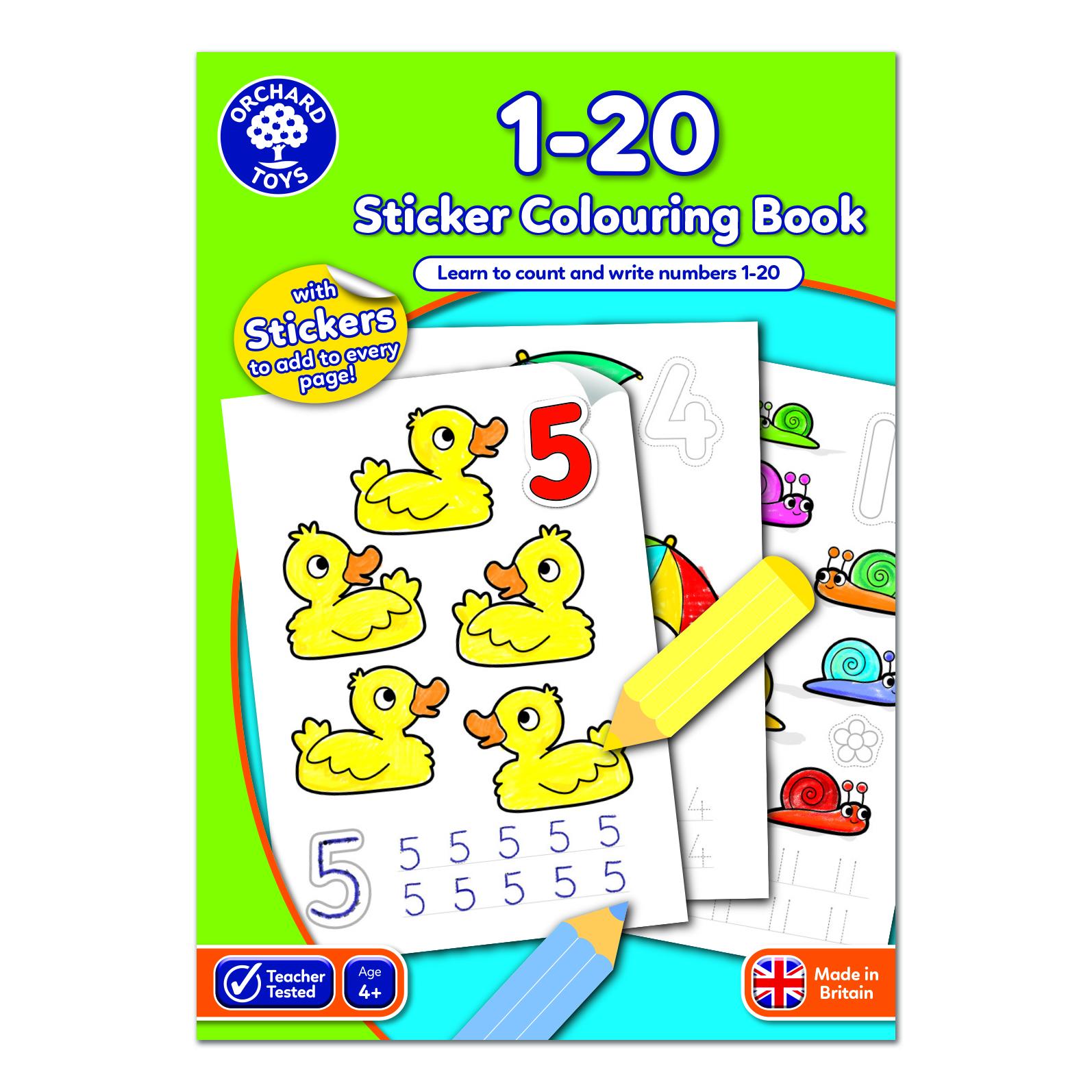 1-20 Colouring Book cover