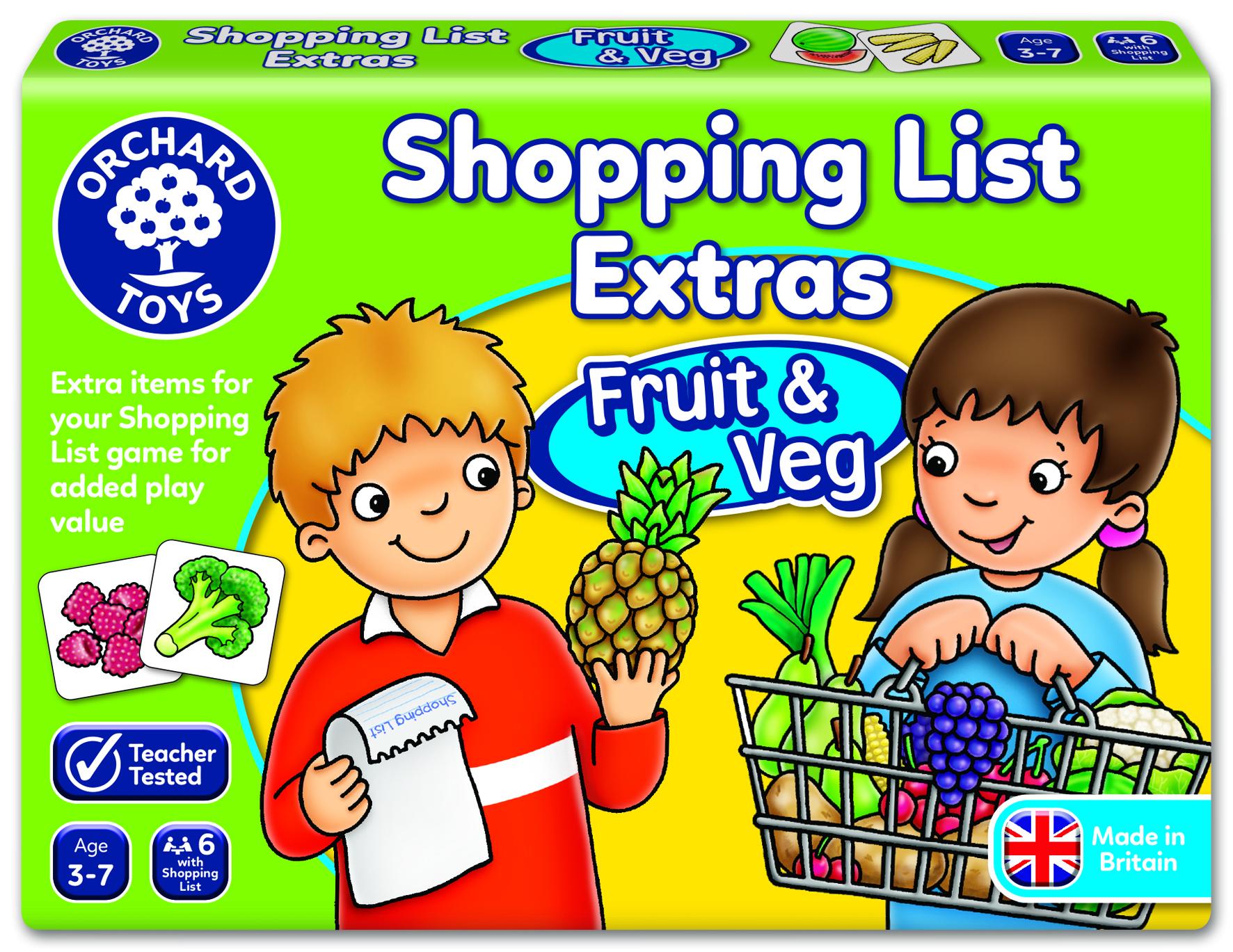 Shopping List Extras - Fruit & Veg box