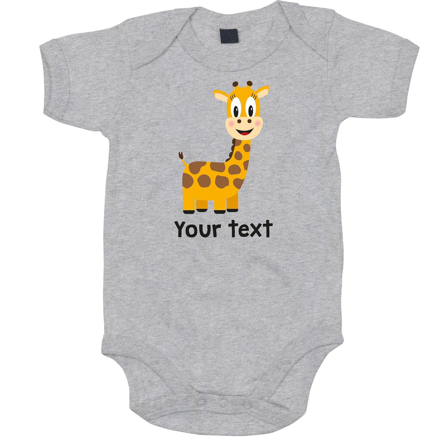 Personalised Giraffe Bodysuit