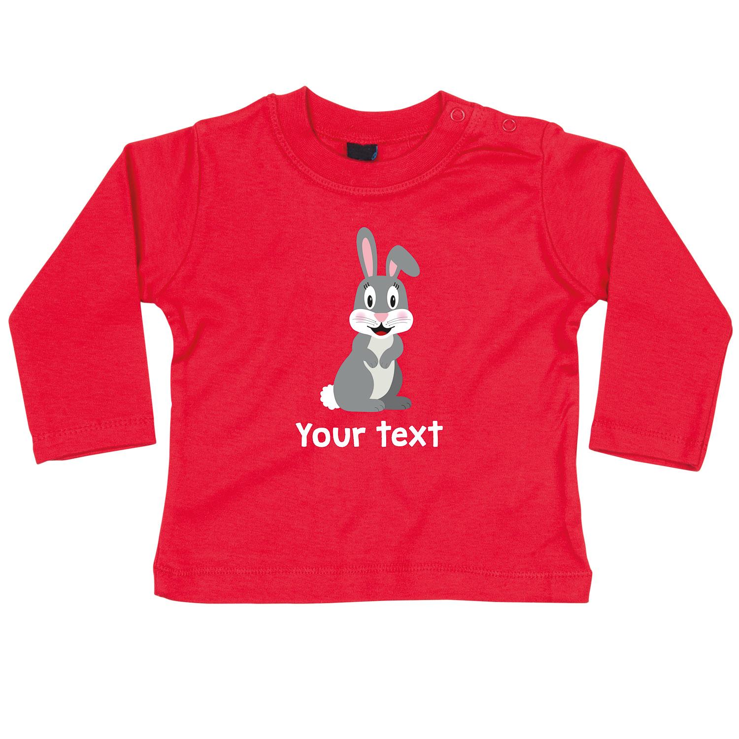 Personalised Rabbit Long Sleeve T-Shirt