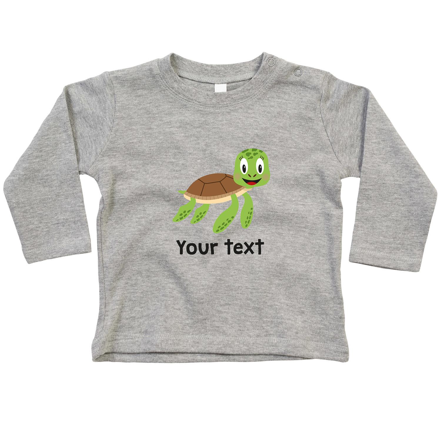 Personalised Sea Turtle Long Sleeve T-Shirt