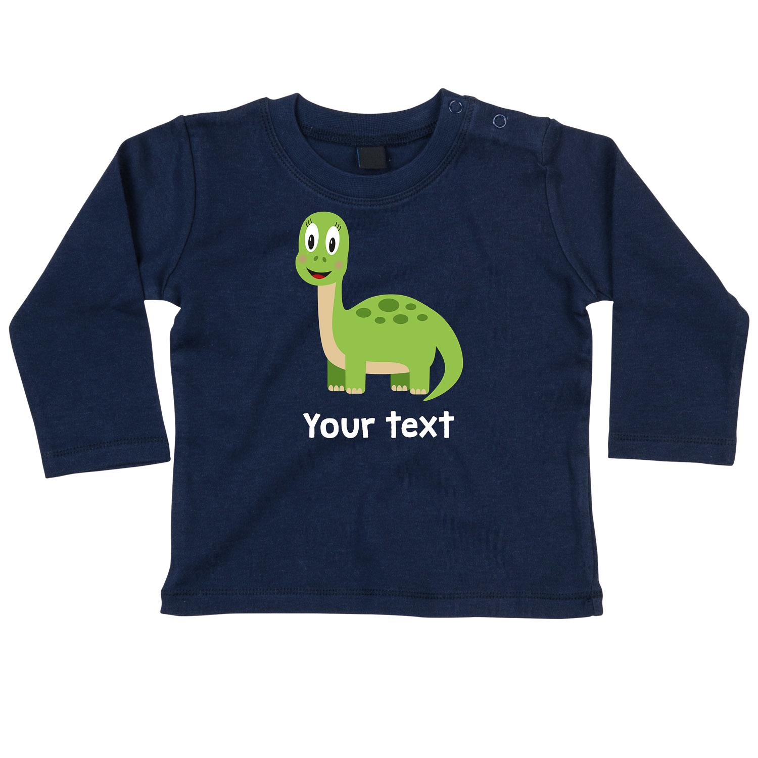 Personalised Diplodocus Long Sleeve T-Shirt