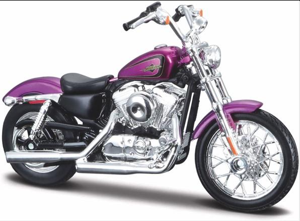 Harley-Davidson-2013-XL1200V-Seventy-Two-in-metallic-mauve-1-18-scale-model-from-Maisto-7035.html