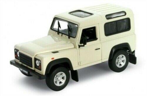 Land Rover Defender 90 in white 1:24 scale diecast model from Welly