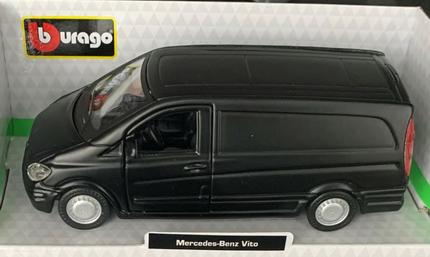 Mercedes Benz Vito in matt black 1:32 scale model from Bburago