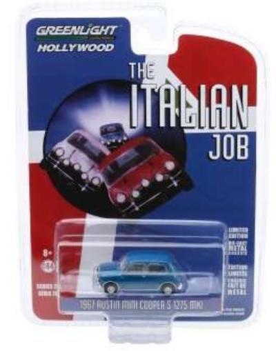 he Italian Job 1967 Austin Mini Cooper S 1275 mk1 in blue