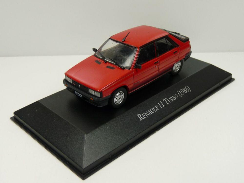 Renault 11 Turbo in red 1986, 1:43 scale model, cars of the 80/90s collections