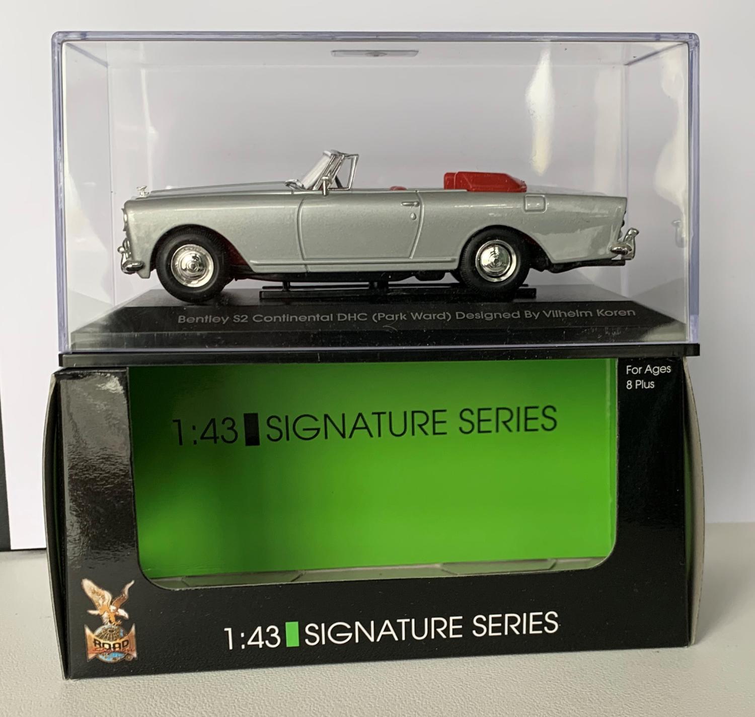 Bentley S2 Continental 1961 in silver 1:43 scale model from Road Signature