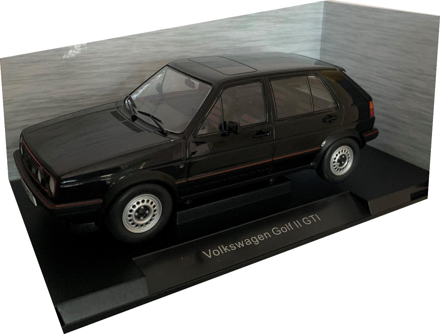 VW Golf GTI  mark 2, 1984 in black 1:18 scale model from Motor Car Group