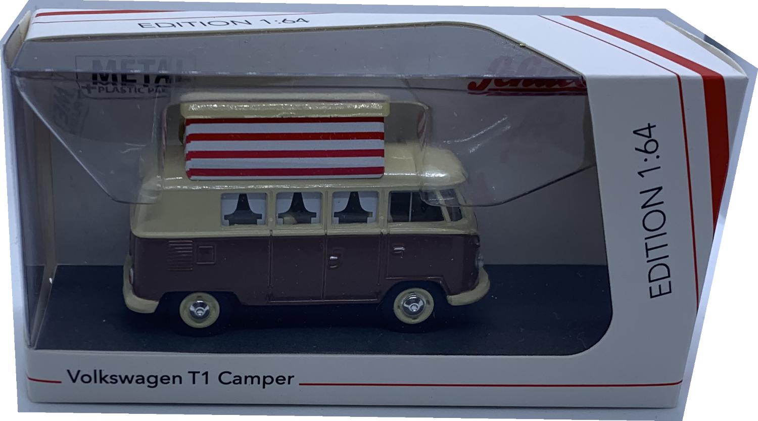VW T1 Camper Open in brown / beige 1:64 scale model from Schuco