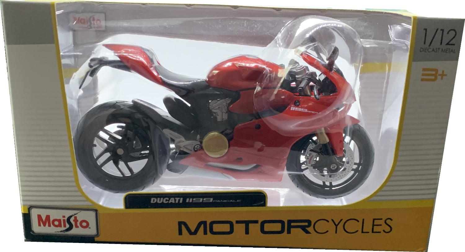 Ducati 1199 Panigale 2012 in red 1:12 scale model from Maisto
