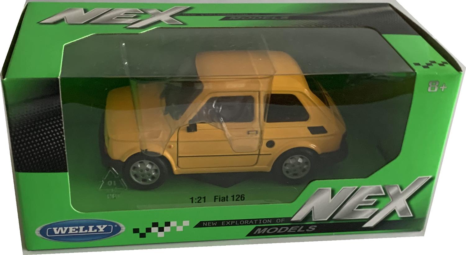 The model is  presented in a window display box, the car is approx. 14 cm long and the presentation box is 23 cm long