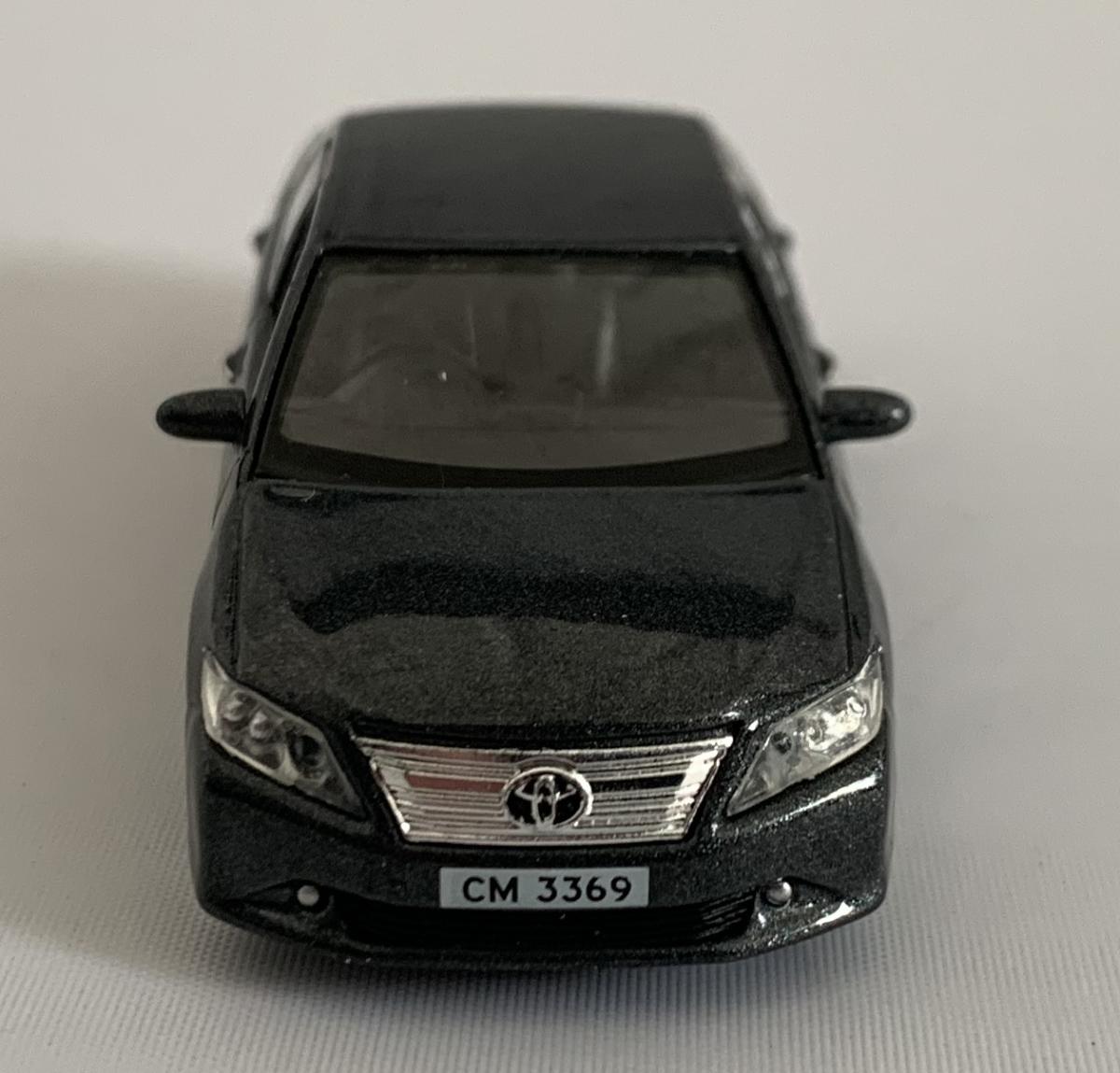 Toyota Camry 2011 in metallic grey 1:64 scale model from Tiny