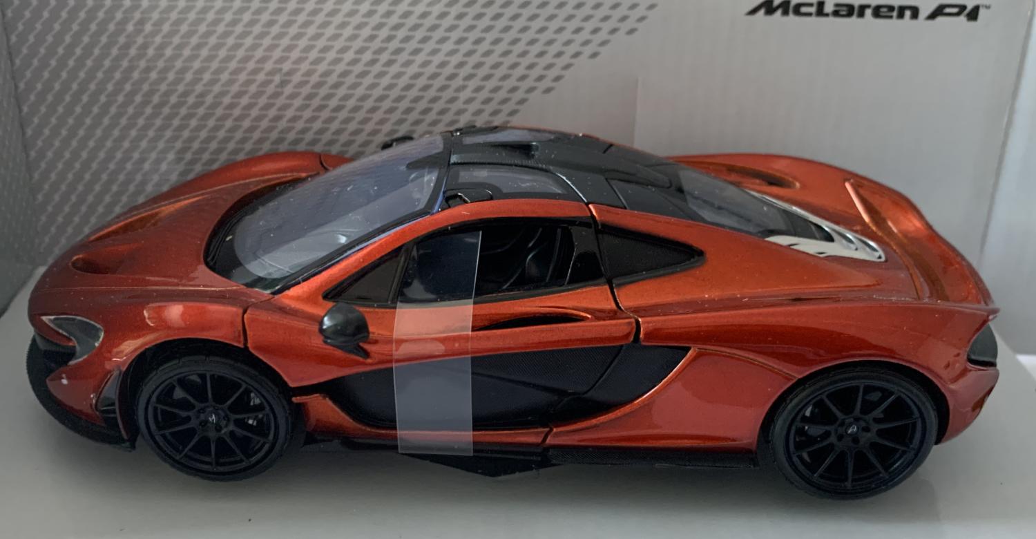 McLaren P1 in Orange 1:24 scale model from motormax