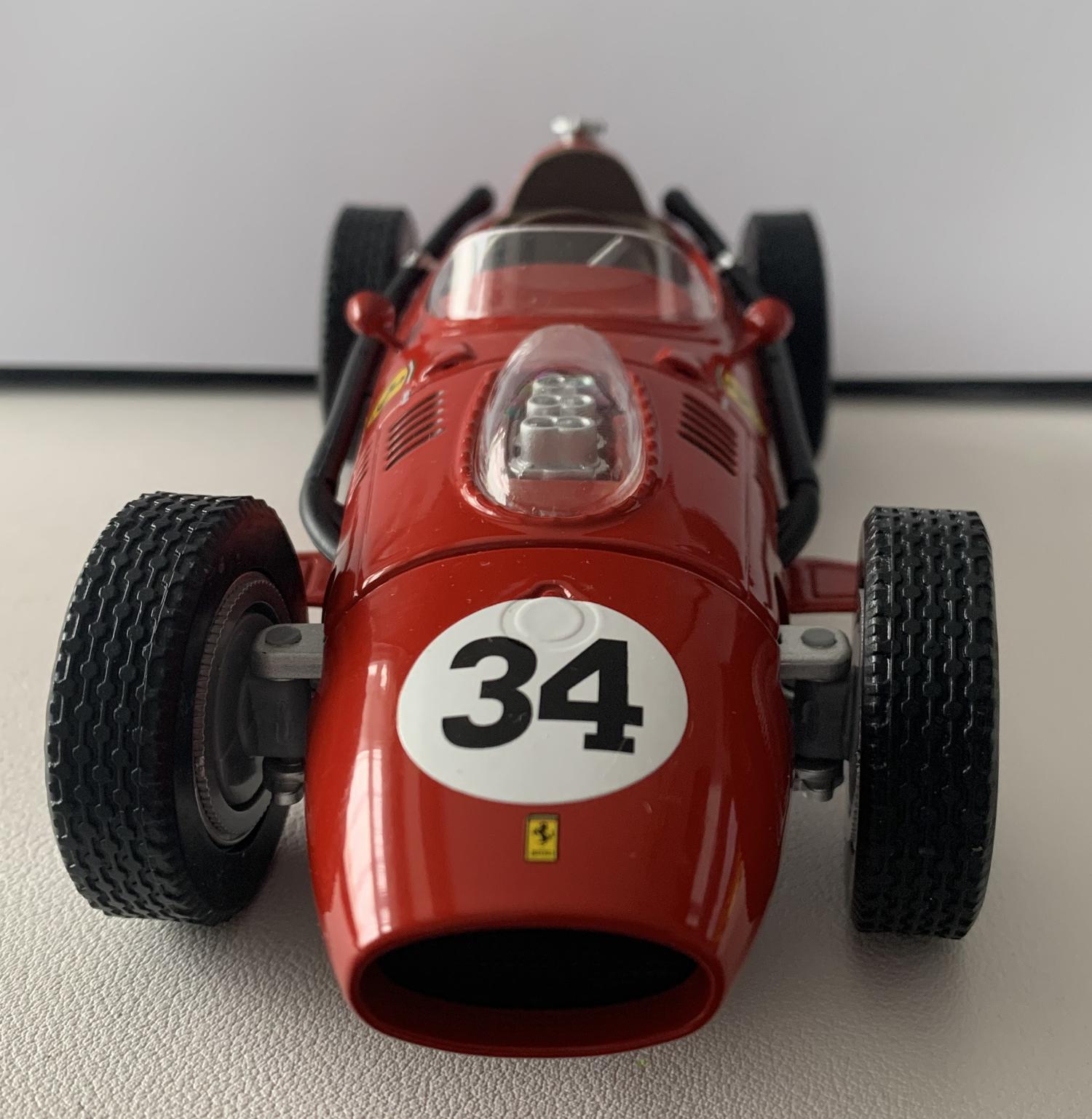 Ferrari Dino 246 #34, 2nd at Monaco F1 GP 1958, Luigi Musso 1:18