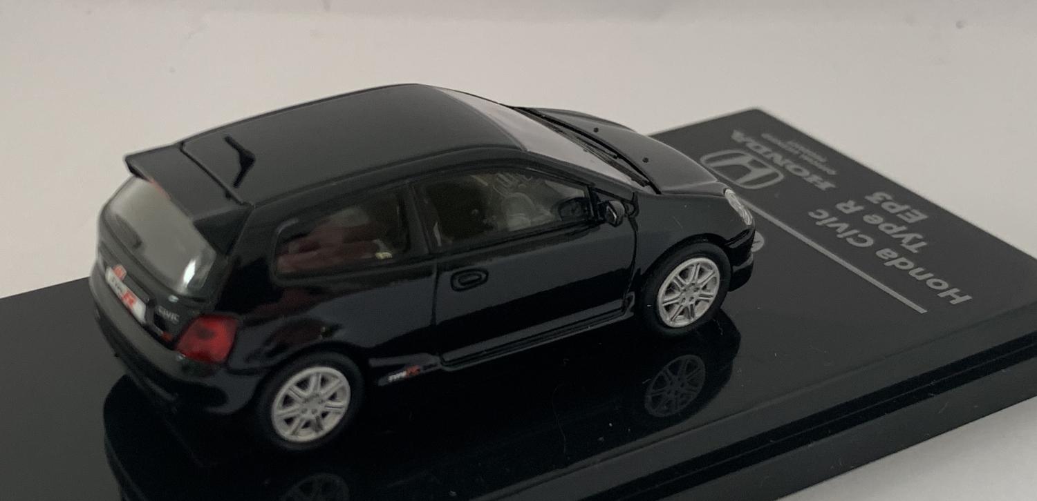 Honda Civic Type R EP3 2001, nighthawk black, 164 scale model, Paragon