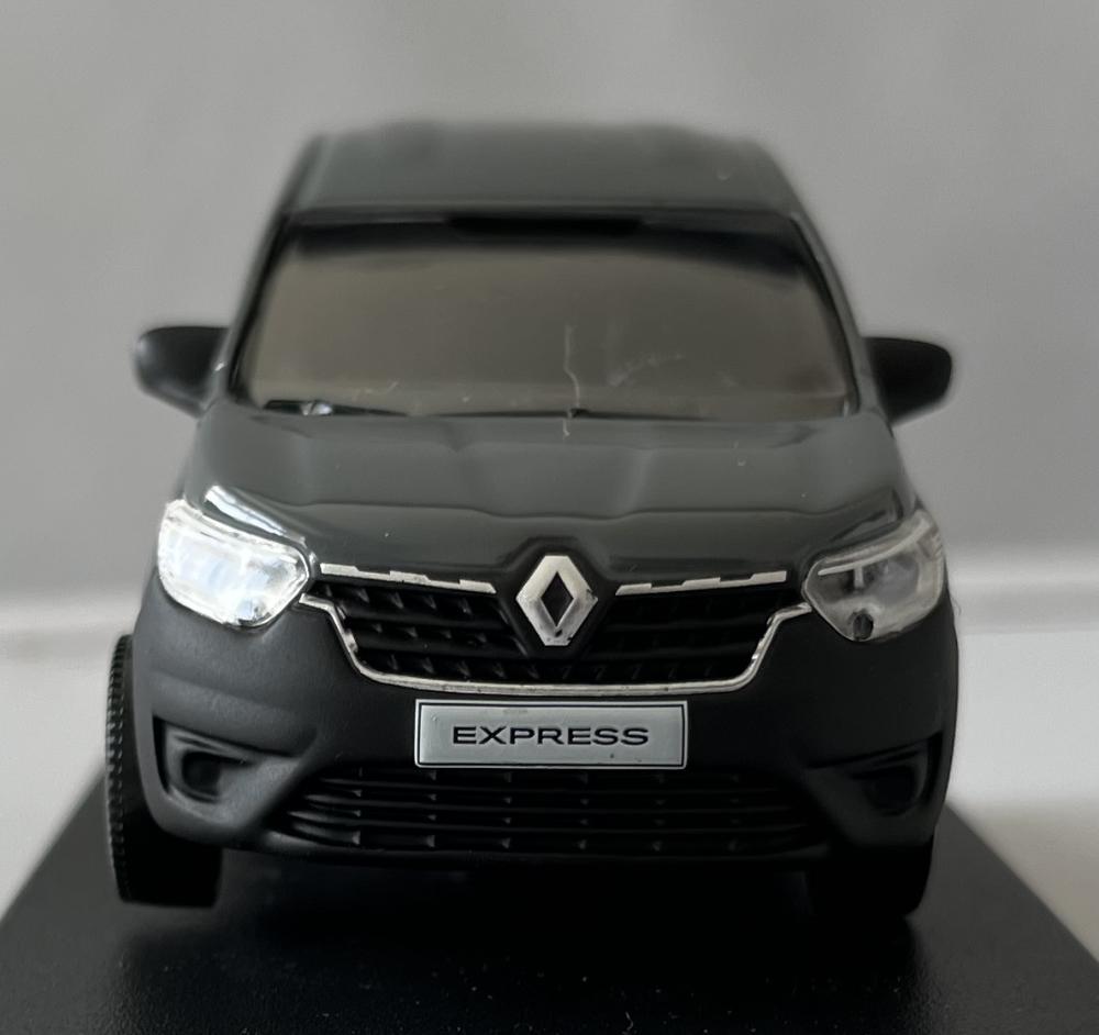Renault Express Van 2021 in grey, 143 scale diecast model van from