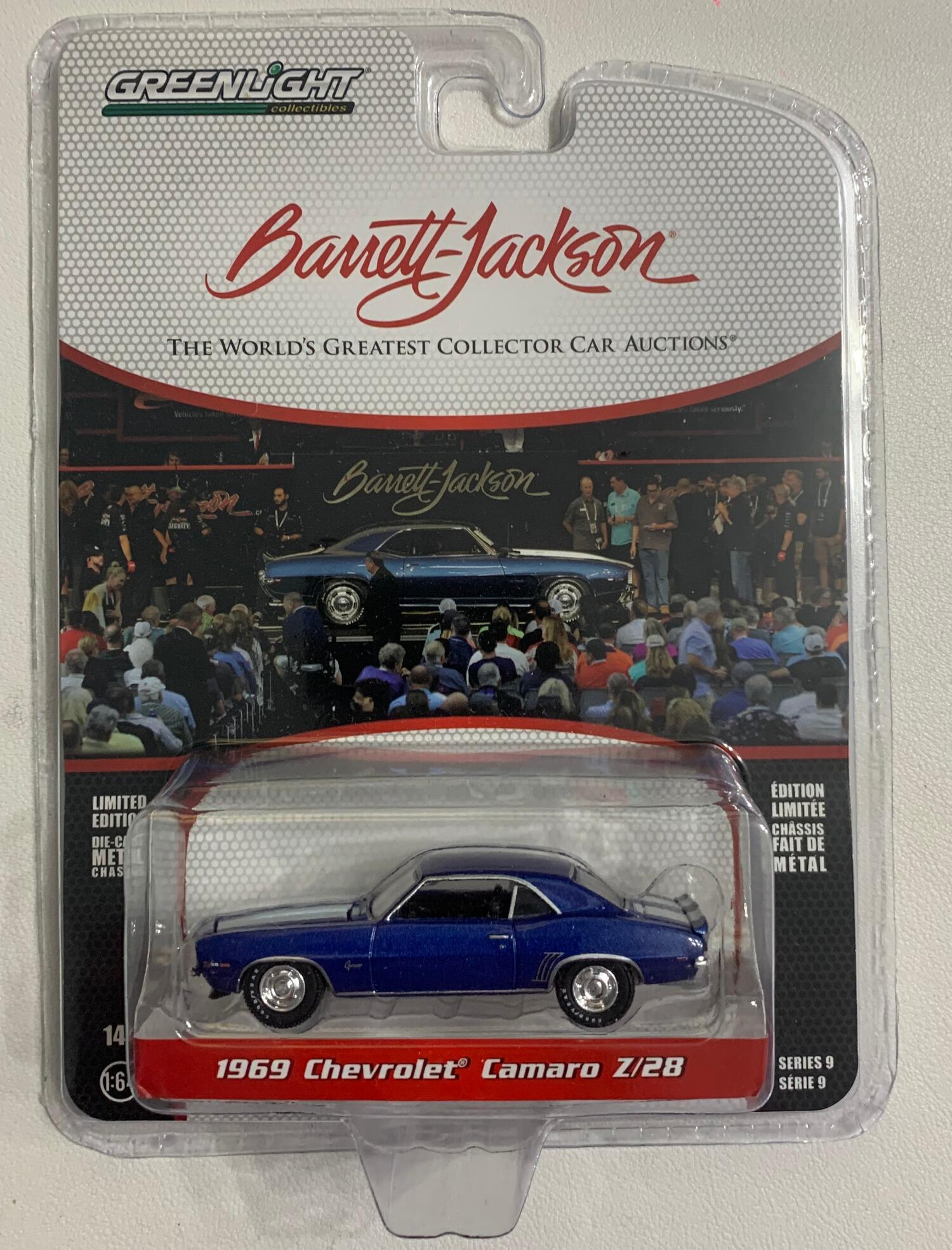 scale 1:64 models produced by greenlight of Barrett-Jackson models from the 'worlds greatest collector car auctions'