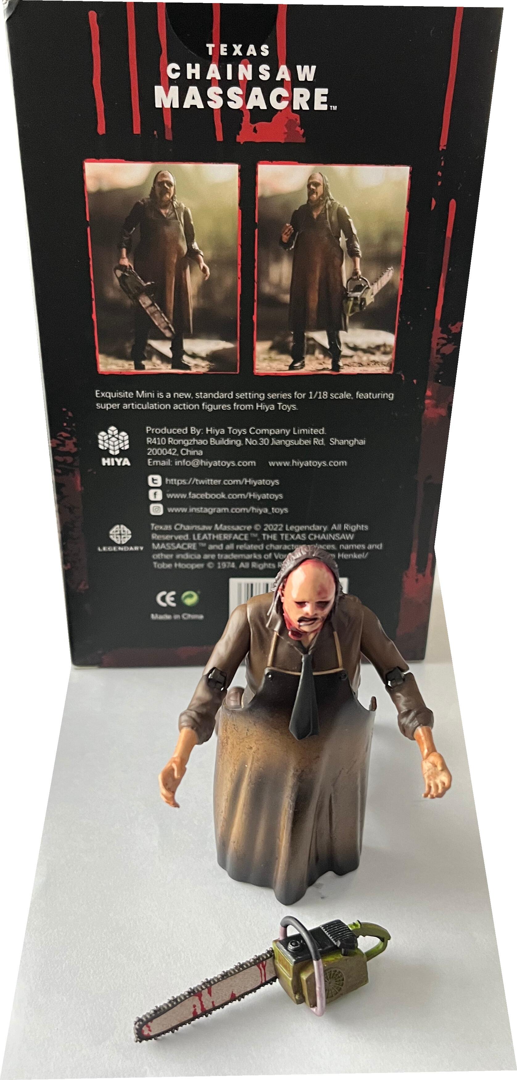Texas Chainsaw Massacre, Leatherface 1:18 scale figure from HIYA, HEMT0108