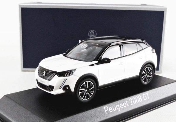 Peugeot 2008 GT 2020 in pearl white 1:43 scale model from Norev