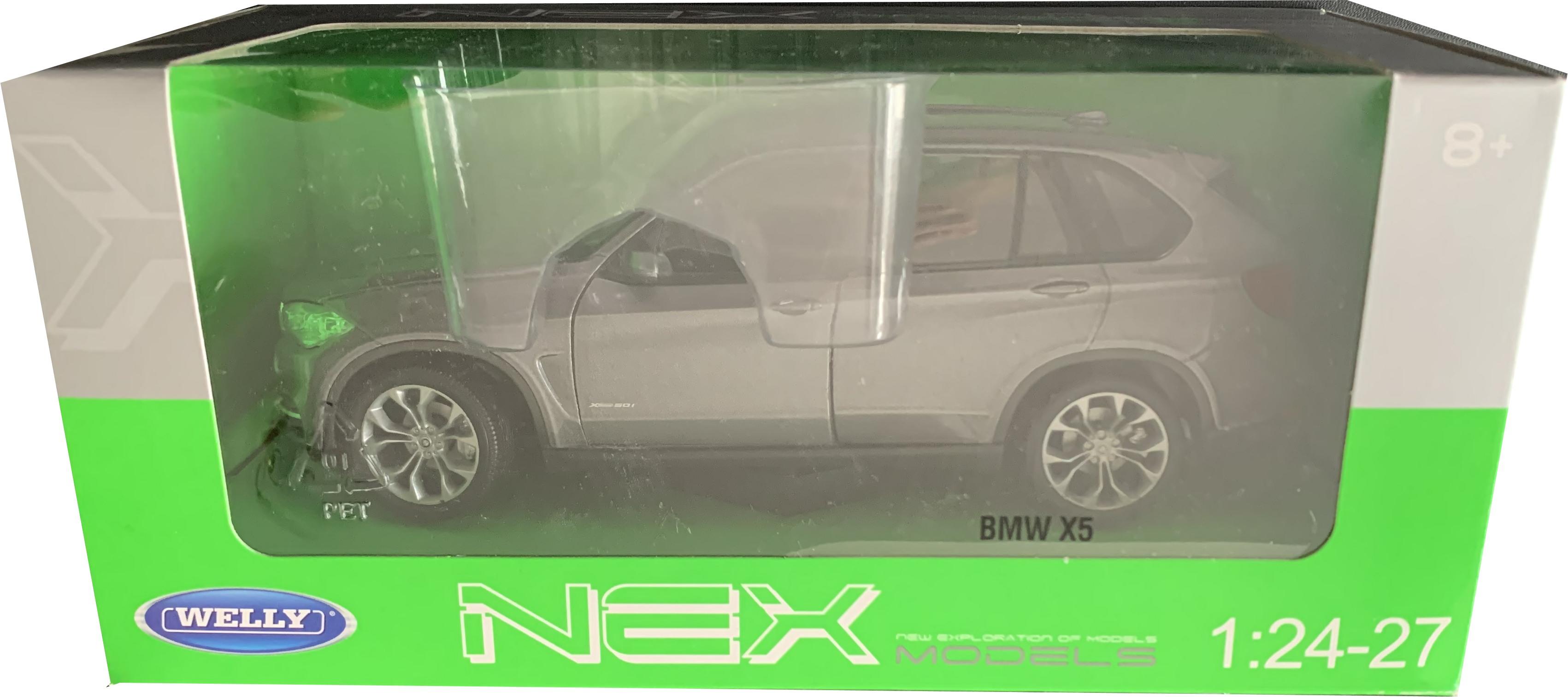 BMW X5 (F15) in metallic grey 1:24 scale model from Welly