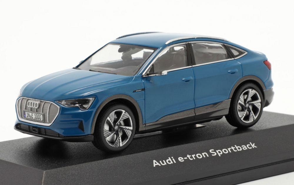 Audi e-tron Sportback 2020 in antigua blue 1:43 scale
