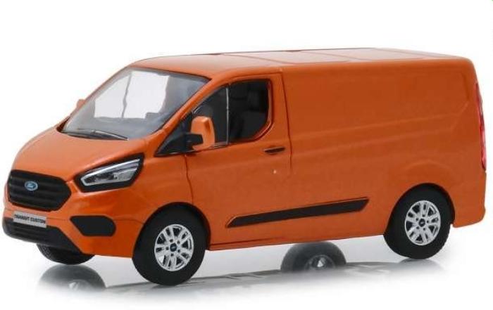 Ford Transit Custom V362 MCA Sport 2018 in orange glow 1:43 scale  van model from Greenlight, limited edition