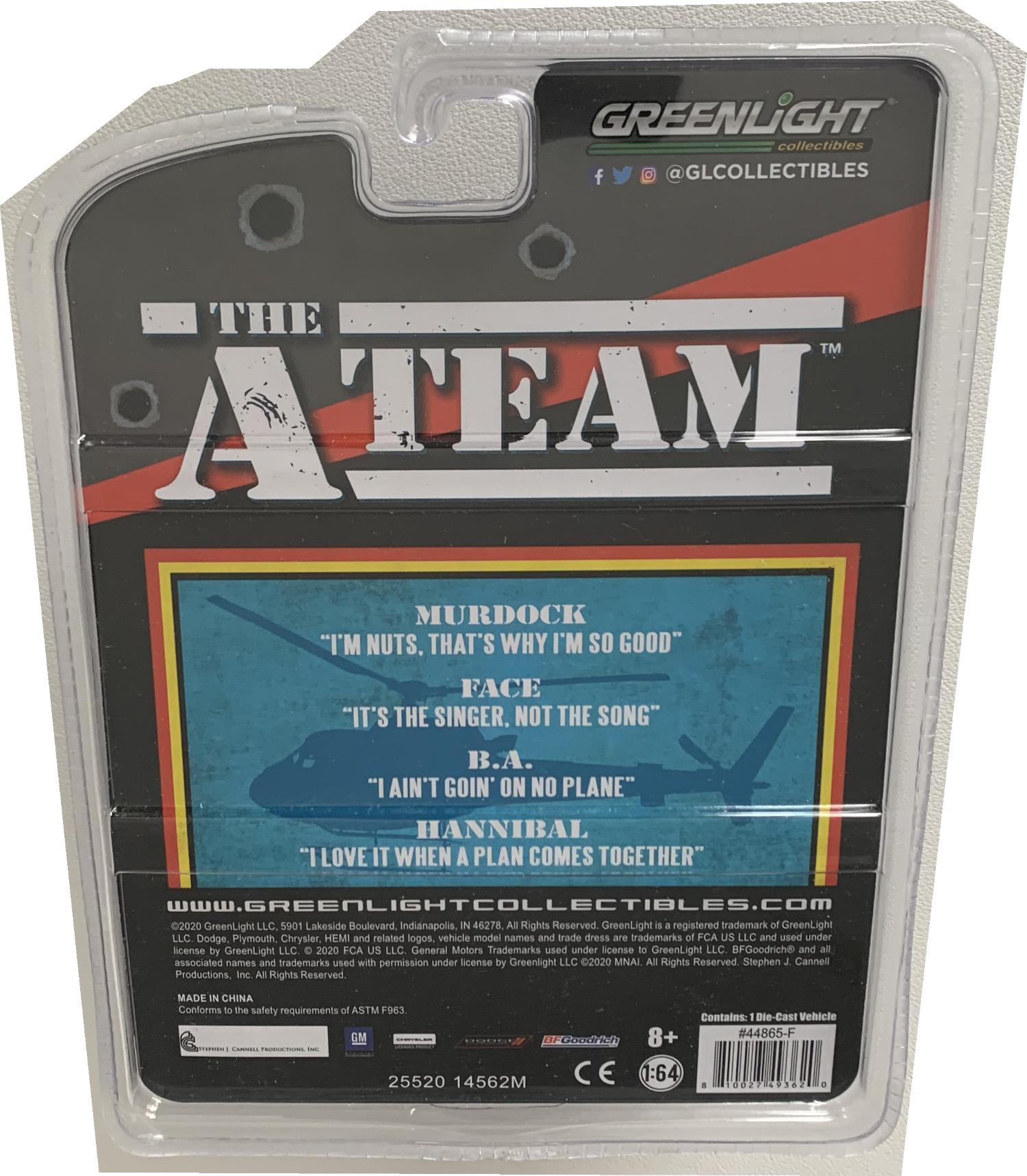 The A Team, B.A's 1983 GMC Vandura (weathered version) 1:64 scale model from Greenlight, limited edition