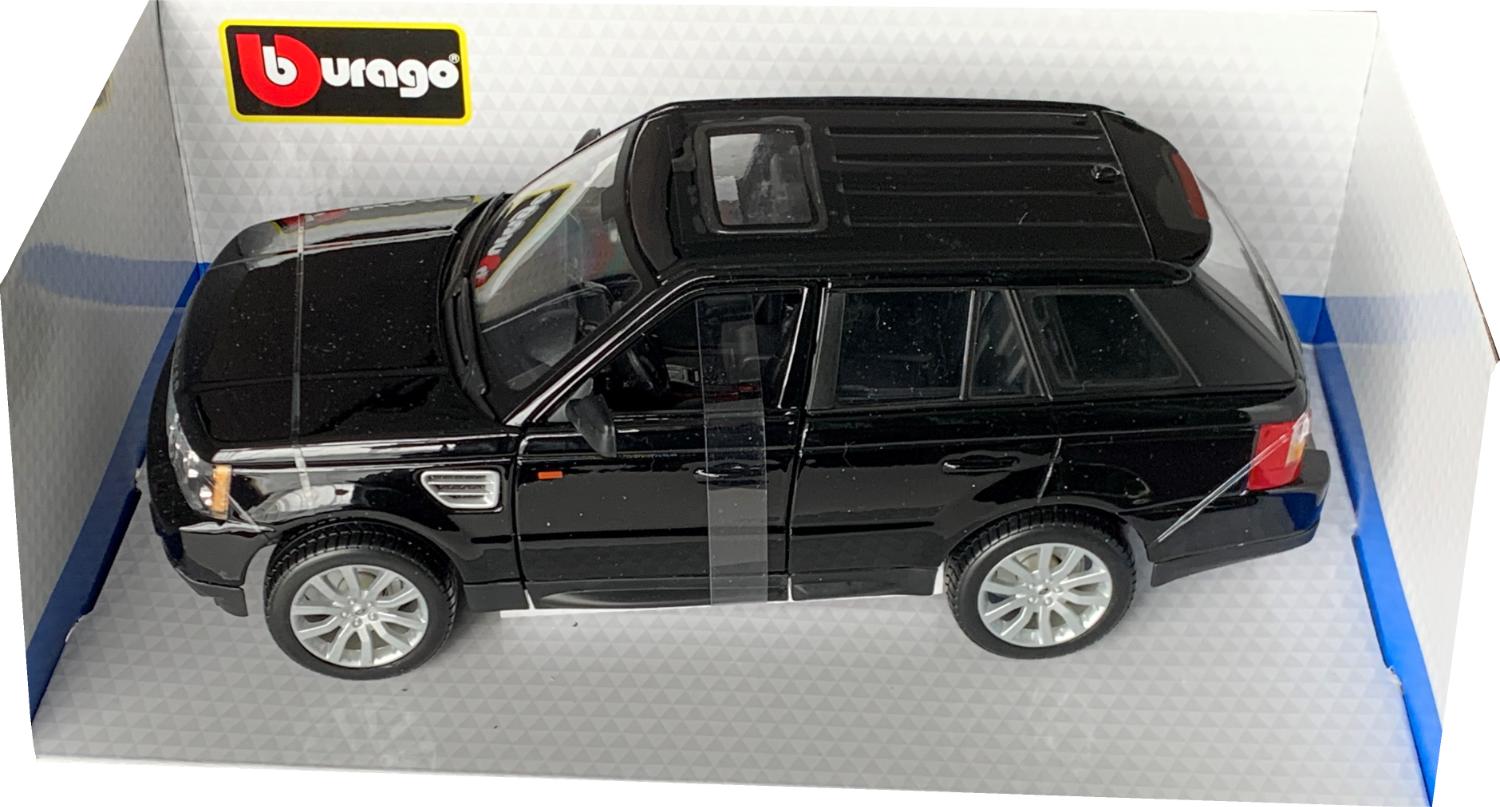 Range Rover Sport in black 1:18 scale model from Bburago