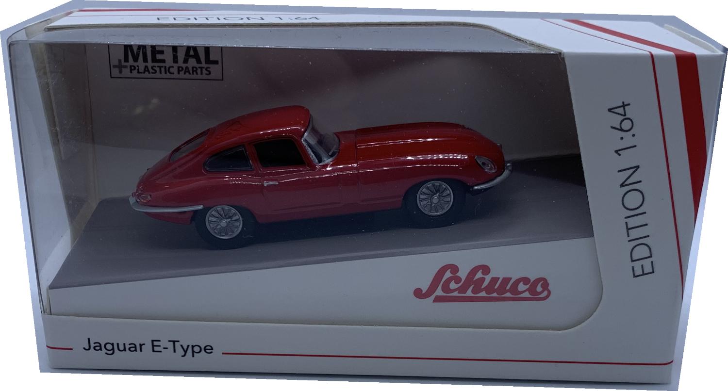 Jaguar E Type Coupe in red 1:64 scale model from Schuco