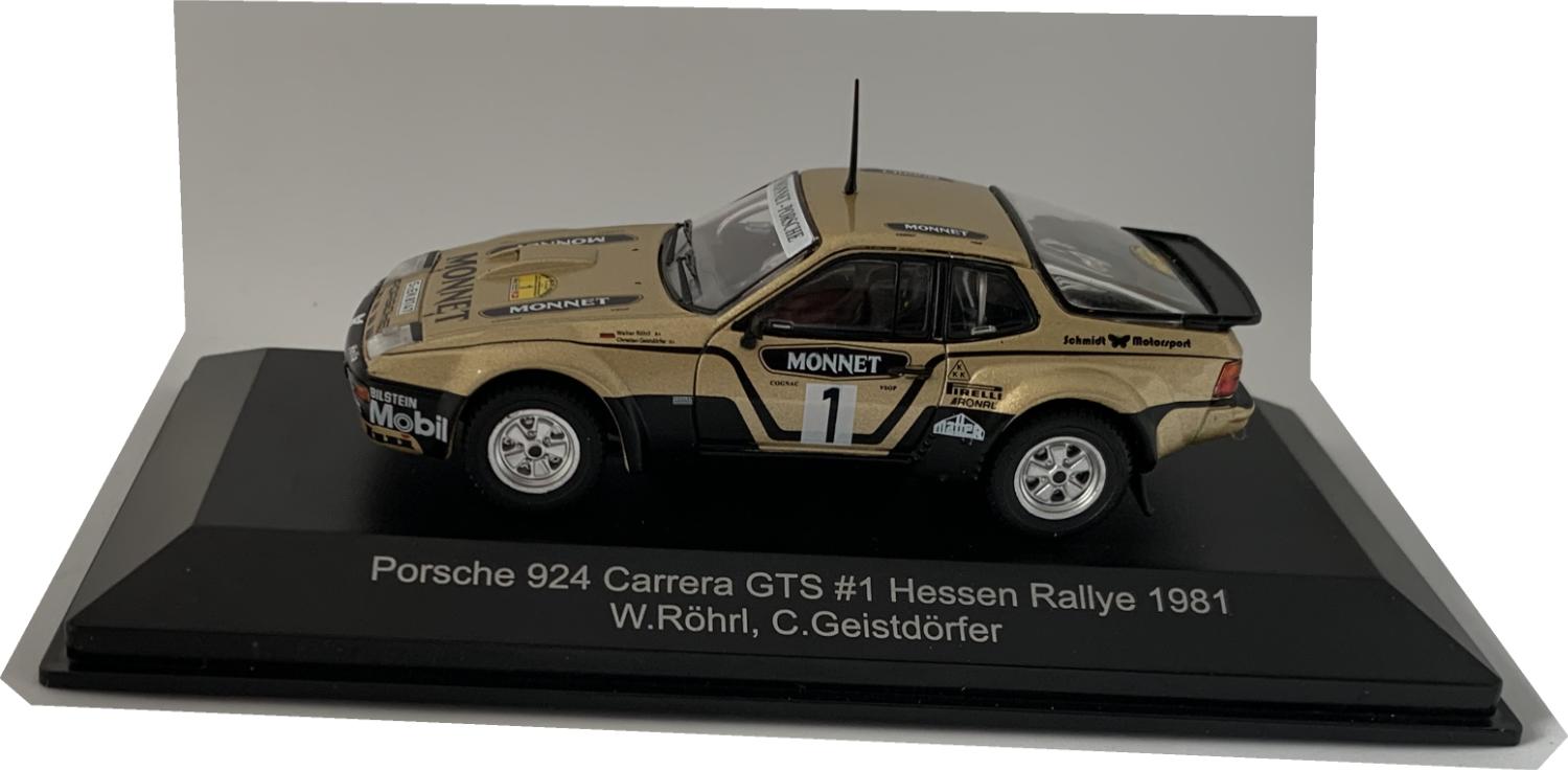 Porsche 924 Carrera GTS #1 Winner Hessen Rallye 1981, W Rohrol, C Geistdorfer, 1:43 scale model from CMR