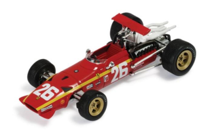 Ferrari 312 F1 No 26, winner French GP Rousen 1968,Jacky Ickx,  IXO