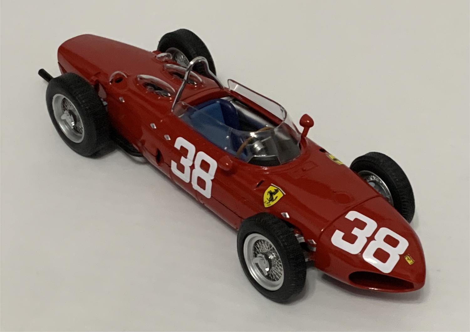 Ferrari Dino 156 Sharknose, car no 38, Monaco F1 GP 1961 3rd Place, Phil Hill 1:18 scale, CMR169