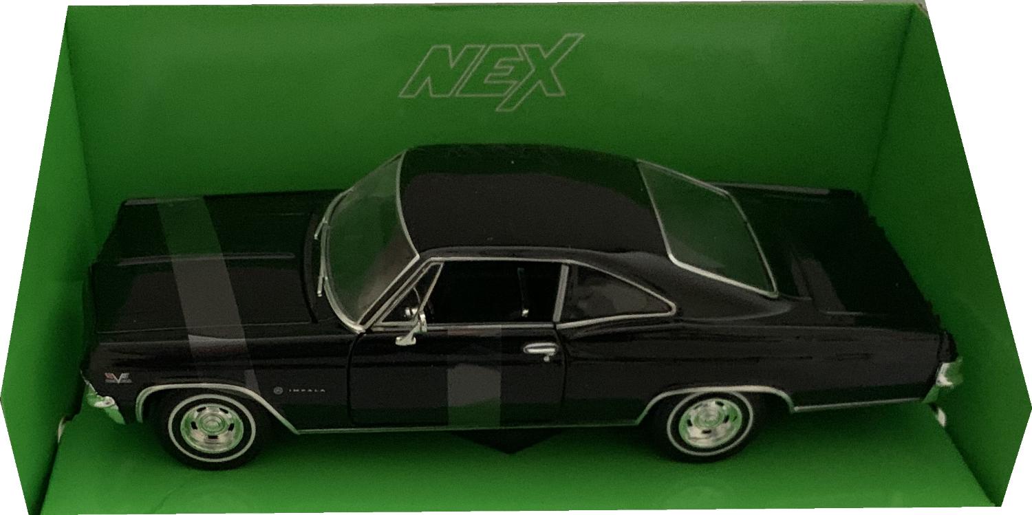 Chevrolet Impala SS 396 1965 in black 1:24 scale diecast model from welly