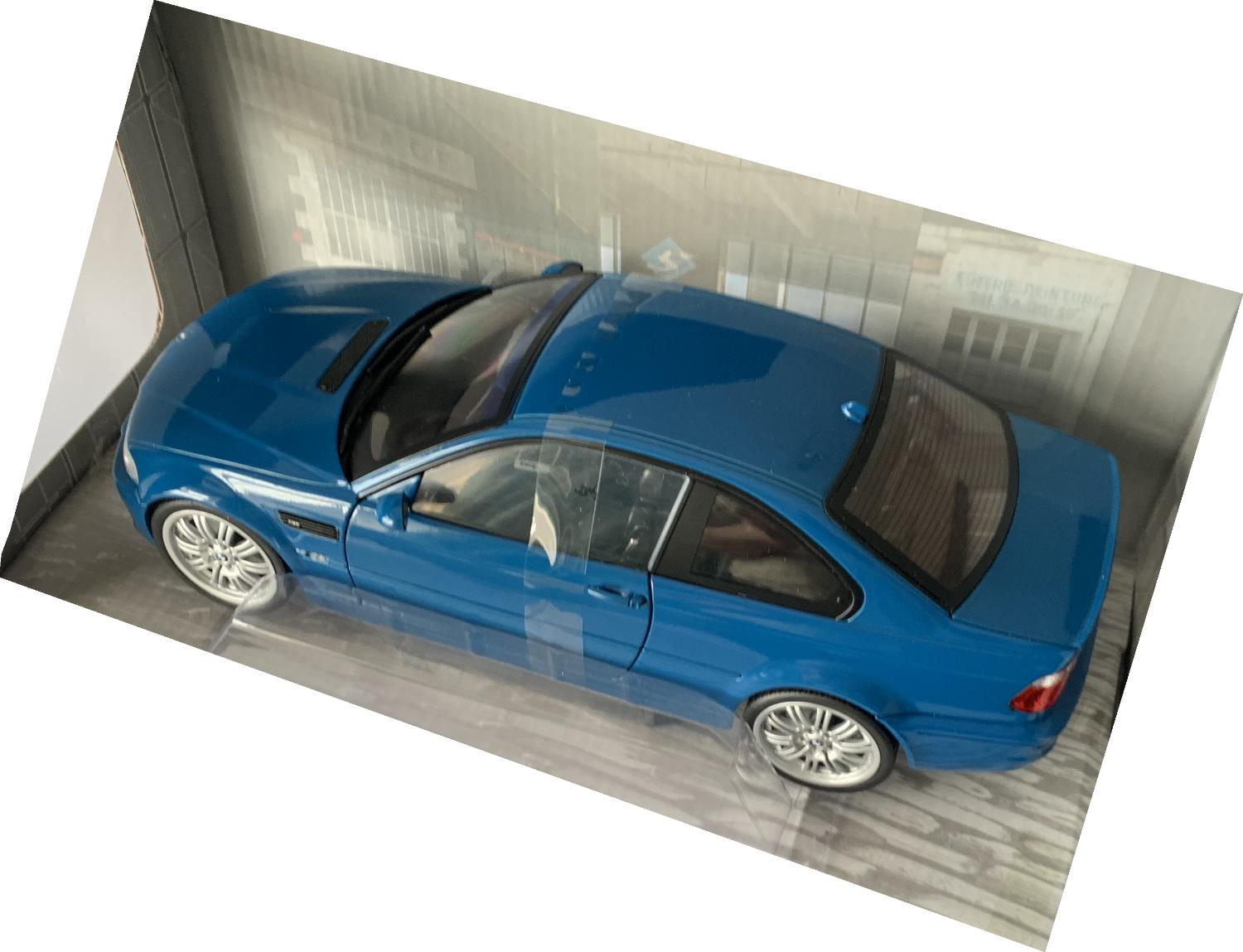 BMW E46 Coupe M3 2000 in laguna blue 1:18 scale model from Solido