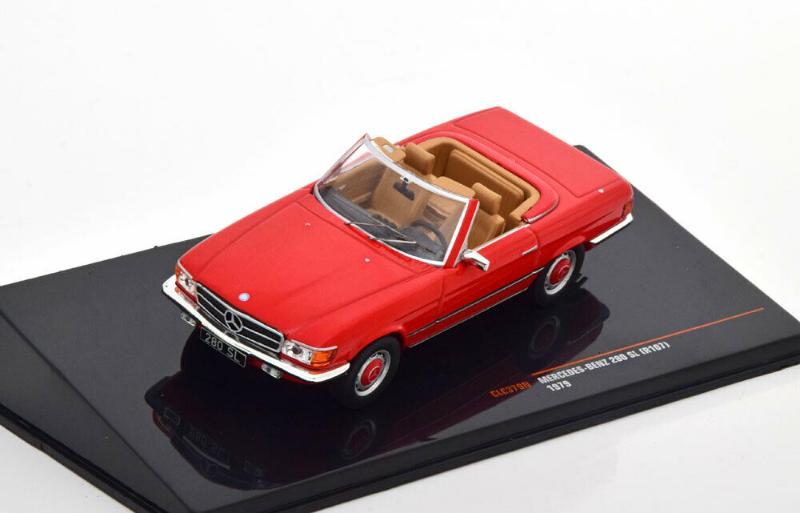 Mercedes Benz 280 SL (R107) 1979 in red 1:43 scale model from IXO