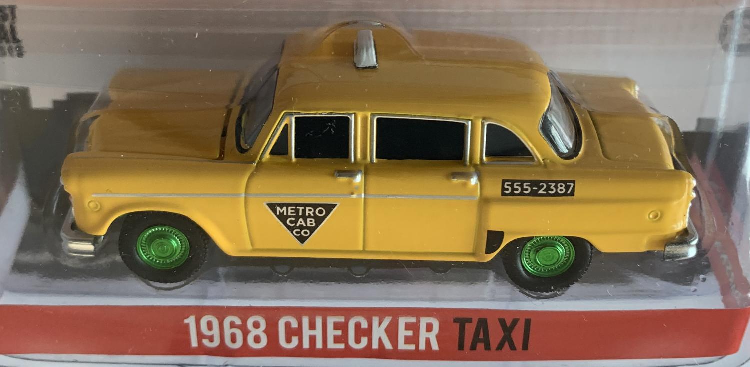 Starsky & Hutch 1968 Checker Taxi 1:64 scale model from Greenlight, limited edition model with Green Wheels